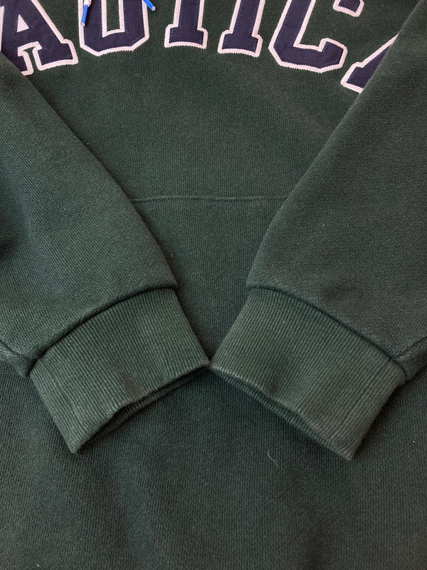 【中古品】【メンズ】 NAUTICA ノーティカ 213-1250 20AW ARCH LOGO SWEAT HOODIE プルオーバーパーカー 147-250615-AS-18-min サイズ：M カラー：グリーン 万代Net店