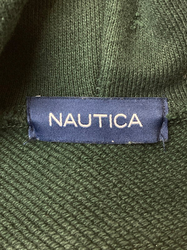 【中古品】【メンズ】 NAUTICA ノーティカ 213-1250 20AW ARCH LOGO SWEAT HOODIE プルオーバーパーカー 147-250615-AS-18-min サイズ：M カラー：グリーン 万代Net店