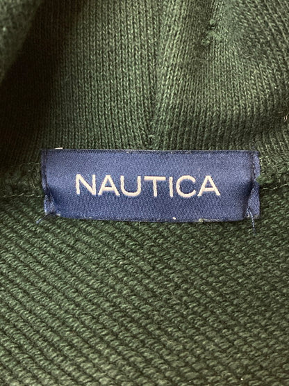 【中古品】【メンズ】 NAUTICA ノーティカ 213-1250 20AW ARCH LOGO SWEAT HOODIE プルオーバーパーカー 147-250615-AS-18-min サイズ：M カラー：グリーン 万代Net店