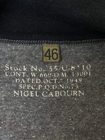 【中古品】【メンズ】 Nigel Cabourn ナイジェルケーボン HALF ZIP COTTON LS TEE ハーフ ジップ コットン 長袖 Tシャツ メンズ トップス 144-250704-em-15-min サイズ：46 カラー：グレー 万代Net店