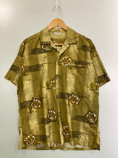 【中古品】【メンズ】 TROPICANA トロピカーナ ALOHA SHIRT アロハシャツ ショートスリーブ 146-250604-AS-18-min カラー：カーキ系 万代Net店
