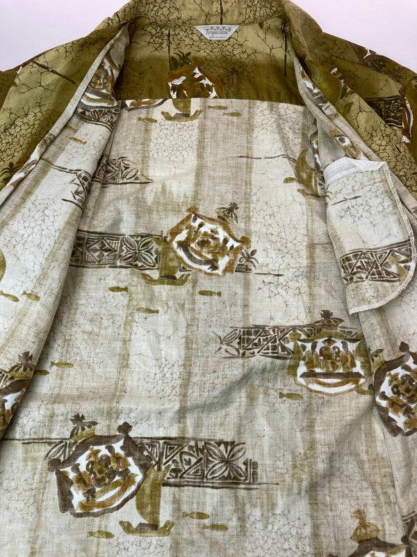 【中古品】【メンズ】 TROPICANA トロピカーナ ALOHA SHIRT アロハシャツ ショートスリーブ 146-250604-AS-18-min カラー：カーキ系 万代Net店