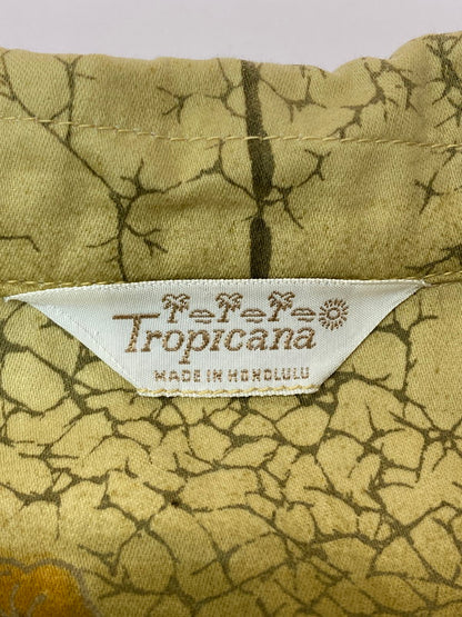 【中古品】【メンズ】 TROPICANA トロピカーナ ALOHA SHIRT アロハシャツ ショートスリーブ 146-250604-AS-18-min カラー：カーキ系 万代Net店