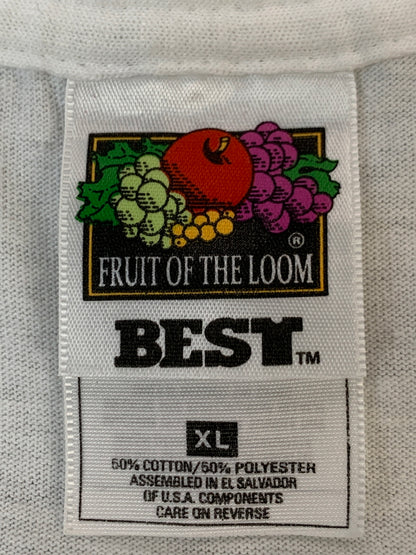 【現状渡し品】【メンズ】 FRUIT OF THE LOOM フルーツオブザルーム 90S PRINT SS TEE 半袖Ｔシャツ プリント 146-260714-ta-16-min サイズ：XL カラー：ホワイト 万代Net店