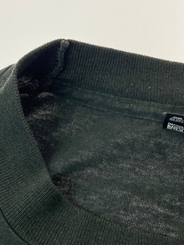 【現状渡し品】【メンズ】 FRUIT OF THE LOOM フルーツオブザルーム PRINT SS TEE 90S 黒タグ USA製 アメリカ製 プリント 半袖 Tシャツ メンズ トップス 90年代 146-250529-em-23-min サイズ：L カラー：ブラック 万代Net店