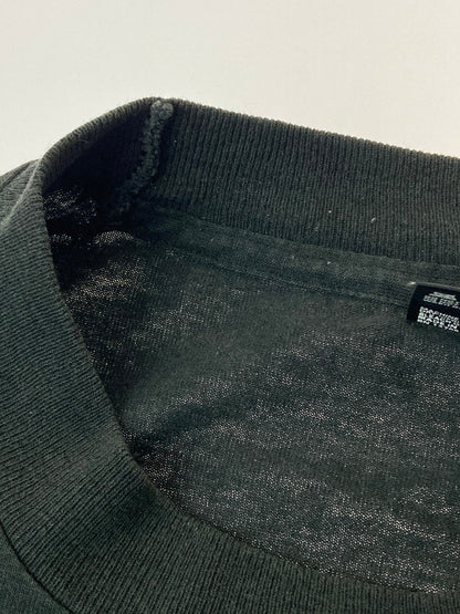 【現状渡し品】【メンズ】 FRUIT OF THE LOOM フルーツオブザルーム PRINT SS TEE 90S 黒タグ USA製 アメリカ製 プリント 半袖 Tシャツ メンズ トップス 90年代 146-250529-em-23-min サイズ：L カラー：ブラック 万代Net店