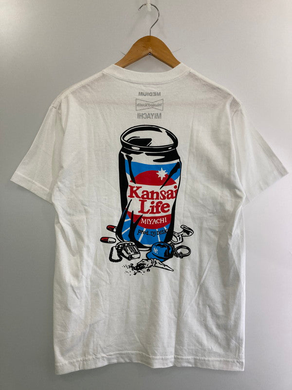 【中古品】【メンズ】 WASTED YOUTH ウェイステッドユース x MIYACHI ミヤチ KANSAI LIFE SS TEE カンサイライフ 半袖 Tシャツ トップス メンズ 142-250529-em-19-min カラー：ホワイト 万代Net店