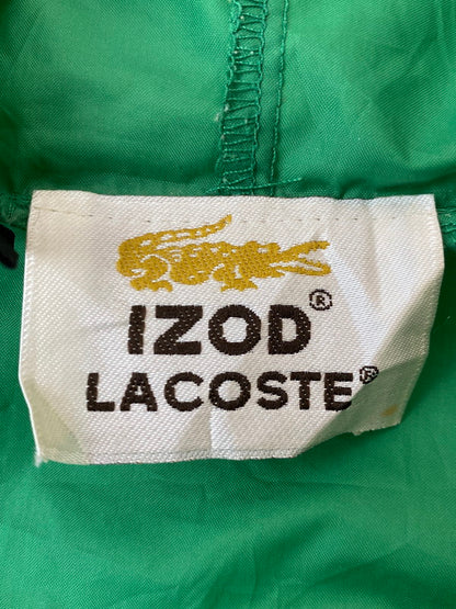 【現状渡し品】【メンズ】 IZOD LACOSTE アイゾッド ラコステ NYLON ANORAK JACKET ナイロン アノラックジャケット 146-250619-ks-53-min サイズ：M カラー：グリーン 万代Net店