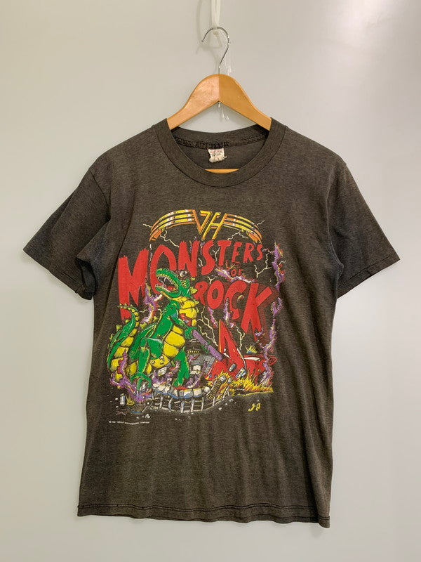 【現状渡し品】【メンズ】 HANDTEX ハンドテックス VAN HALEN 1988 MONSTERS OF ROCK PRINT TEE ショートスリーブ 146-250527-AS-21-min カラー：グレー 万代Net店
