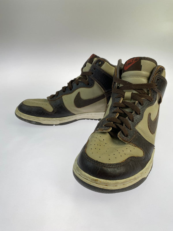 【現状渡し品】【メンズ/レディース】 NIKE ナイキ 306968-221 2003年製 DUNK HIGH PREMIUM "KHAKI BAROQUE BROWN-KHAKI-LIGHT BONE 靴 シューズ スニーカー 160-250603-AS-4-min サイズ：25.5cm カラー：ブラウン系 万代Net店