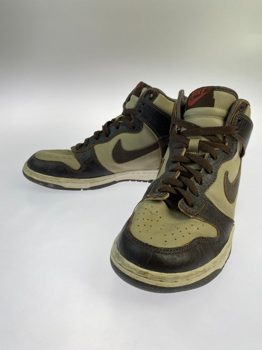 【現状渡し品】【メンズ/レディース】 NIKE ナイキ 306968-221 2003年製 DUNK HIGH PREMIUM "KHAKI BAROQUE BROWN-KHAKI-LIGHT BONE 靴 シューズ スニーカー 160-250603-AS-4-min サイズ：25.5cm カラー：ブラウン系 万代Net店