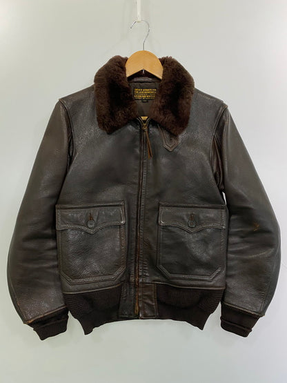 【現状渡し品】【メンズ】 Buzz Rickson's バズリクソンズ N383S-80327 G-1 FLIGHT JACKET フライトジャケット アウター 145-250528-AS-66-min サイズ：36 カラー：ブラウン 万代Net店