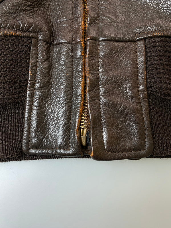 【現状渡し品】【メンズ】 Buzz Rickson's バズリクソンズ N383S-80327 G-1 FLIGHT JACKET フライトジャケット アウター 145-250528-AS-66-min サイズ：36 カラー：ブラウン 万代Net店