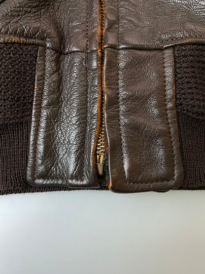 【現状渡し品】【メンズ】 Buzz Rickson's バズリクソンズ N383S-80327 G-1 FLIGHT JACKET フライトジャケット アウター 145-250528-AS-66-min サイズ：36 カラー：ブラウン 万代Net店