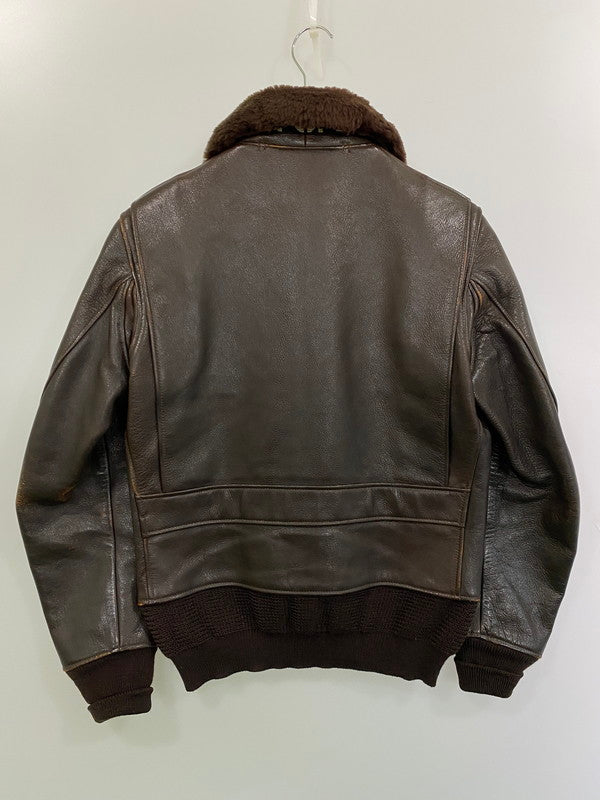 【現状渡し品】【メンズ】 Buzz Rickson's バズリクソンズ N383S-80327 G-1 FLIGHT JACKET フライトジャケット アウター 145-250528-AS-66-min サイズ：36 カラー：ブラウン 万代Net店
