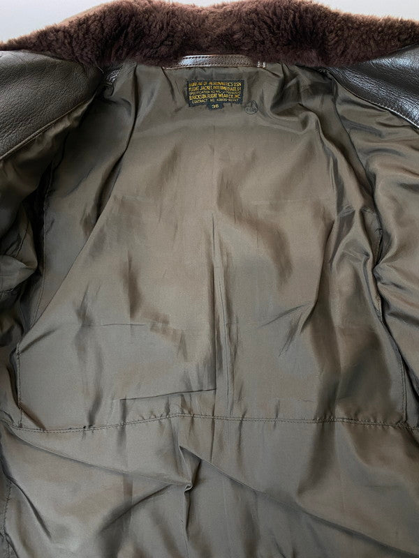 【現状渡し品】【メンズ】 Buzz Rickson's バズリクソンズ N383S-80327 G-1 FLIGHT JACKET フライトジャケット アウター 145-250528-AS-66-min サイズ：36 カラー：ブラウン 万代Net店
