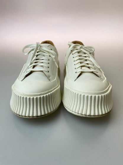 【中古品】【メンズ】 JIL SANDER ジルサンダー LOW TOP SNEAKERS J32WS0018 P4833 ロートップ スニーカー メンズ 靴 シューズ 164-250601-em-08-min サイズ：39 カラー：ホワイト 万代Net店