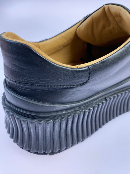 【中古品】【メンズ】 JIL SANDER ジルサンダー J32WS0018 P4833 LOW TOP SNEAKERS 靴 シューズ スニーカー 164-250603-AS-12-min サイズ：39 カラー：ブラック 万代Net店