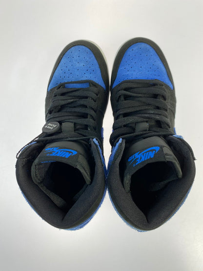 【現状渡し品】【レディース】 NIKE ナイキ FD1437-042 GS AIR JORDAN 1 RETRO HIGH OG ROYAL REIMAGINED 靴 シューズ スニーカー 166-250528-AS-25-min サイズ：23.5cm カラー：BLACK/ROYAL BLUE-WHITE 万代Net店