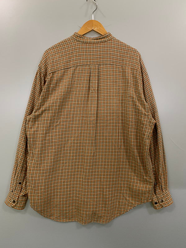 【中古品】【メンズ】 OLD GAP オールド ギャップ L S CHECK SHIRT チェックシャツ トップス 146-250609-ks-38-min サイズ：L カラー：オレンジ系 万代Net店