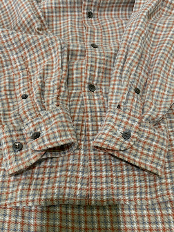 【中古品】【メンズ】 OLD GAP オールド ギャップ L S CHECK SHIRT チェックシャツ トップス 146-250609-ks-38-min サイズ：L カラー：オレンジ系 万代Net店