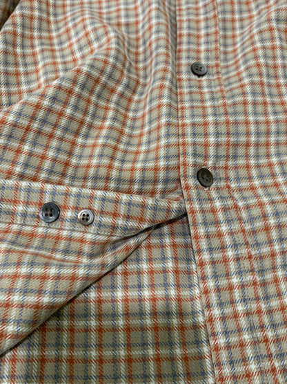 【中古品】【メンズ】 OLD GAP オールド ギャップ L S CHECK SHIRT チェックシャツ トップス 146-250609-ks-38-min サイズ：L カラー：オレンジ系 万代Net店