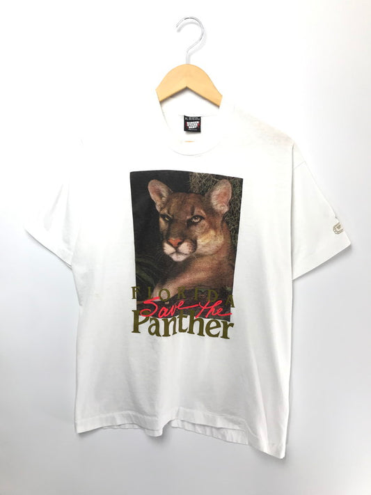 【中古品】【メンズ】 USED 90’S ANIMAL PRINT TEE 90年代 アニマル プリント Tシャツ 半袖Tシャツ 146-260506-na-13-tag サイズ：XL カラー：ホワイト 万代Net店