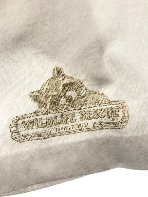 【中古品】【メンズ】 USED 90’S ANIMAL PRINT TEE 90年代 アニマル プリント Tシャツ 半袖Tシャツ 146-260506-na-13-tag サイズ：XL カラー：ホワイト 万代Net店