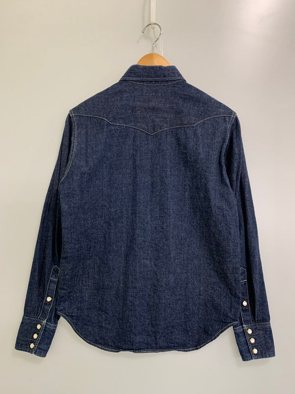 【中古品】【メンズ】 THE REAL MOON リアルムーン DENIM WORK SHIRT デニムワークシャツ ロングスリーブ 145-250528-AS-43-min サイズ：L カラー：インディゴ 万代Net店