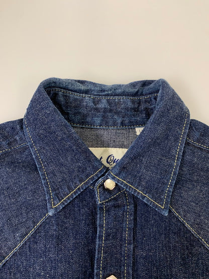 【中古品】【メンズ】 THE REAL MOON リアルムーン DENIM WORK SHIRT デニムワークシャツ ロングスリーブ 145-250528-AS-43-min サイズ：L カラー：インディゴ 万代Net店