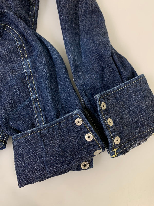 【中古品】【メンズ】 THE REAL MOON リアルムーン DENIM WORK SHIRT デニムワークシャツ ロングスリーブ 145-250528-AS-43-min サイズ：L カラー：インディゴ 万代Net店