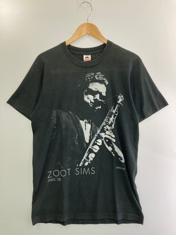 【中古品】【メンズ】 ZOOT SIMS ズート・シムズ 90S HERMAN LEONARD PHOTO JAZZ TEE 90年代 ハーマン・レオナルド フォト ジャズ Tシャツ メンズ 半袖 トップス 146-250529-em-09-min サイズ：M カラー：ブラック 万代Net店