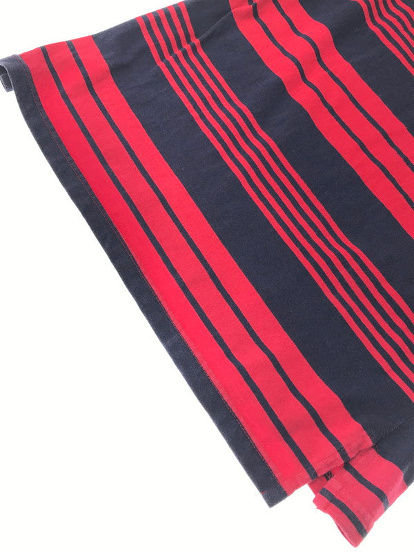 【中古品】【メンズ】 L.L.BEAN エルエルビーン 80～90's STRIPE TEE 80～90年代 ストライプ Tシャツ 半袖Tシャツ トップス 146-260510-rt-17-tag サイズ：XL カラー：レッド 万代Net店