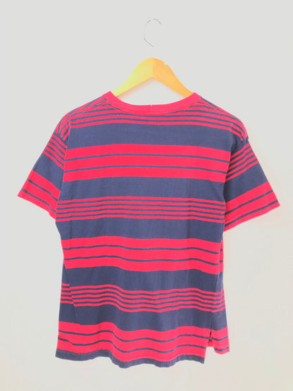 【中古品】【メンズ】 L.L.BEAN エルエルビーン 80～90's STRIPE TEE 80～90年代 ストライプ Tシャツ 半袖Tシャツ トップス 146-260510-rt-17-tag サイズ：XL カラー：レッド 万代Net店