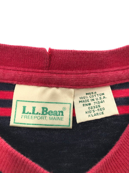 【中古品】【メンズ】 L.L.BEAN エルエルビーン 80～90's STRIPE TEE 80～90年代 ストライプ Tシャツ 半袖Tシャツ トップス 146-260510-rt-17-tag サイズ：XL カラー：レッド 万代Net店