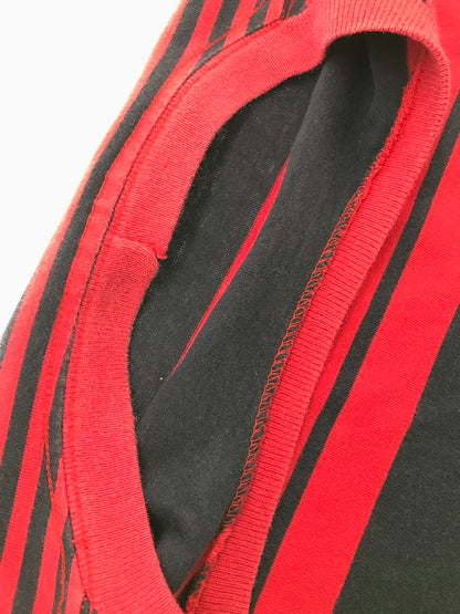 【中古品】【メンズ】 L.L.BEAN エルエルビーン 80～90's STRIPE TEE 80～90年代 ストライプ Tシャツ 半袖Tシャツ トップス 146-260510-rt-17-tag サイズ：XL カラー：レッド 万代Net店
