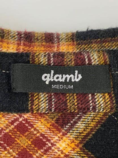 【中古品】【メンズ】 glamb グラム GL-SH-153 BIG CHECK SH チェックシャツ ロングスリーブ 142-250528-AS-33-min サイズ：M カラー：ブラック/ブラウン系 万代Net店