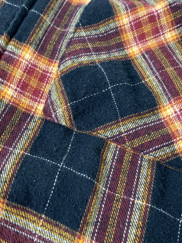 【中古品】【メンズ】 glamb グラム GL-SH-153 BIG CHECK SH チェックシャツ ロングスリーブ 142-250528-AS-33-min サイズ：M カラー：ブラック/ブラウン系 万代Net店