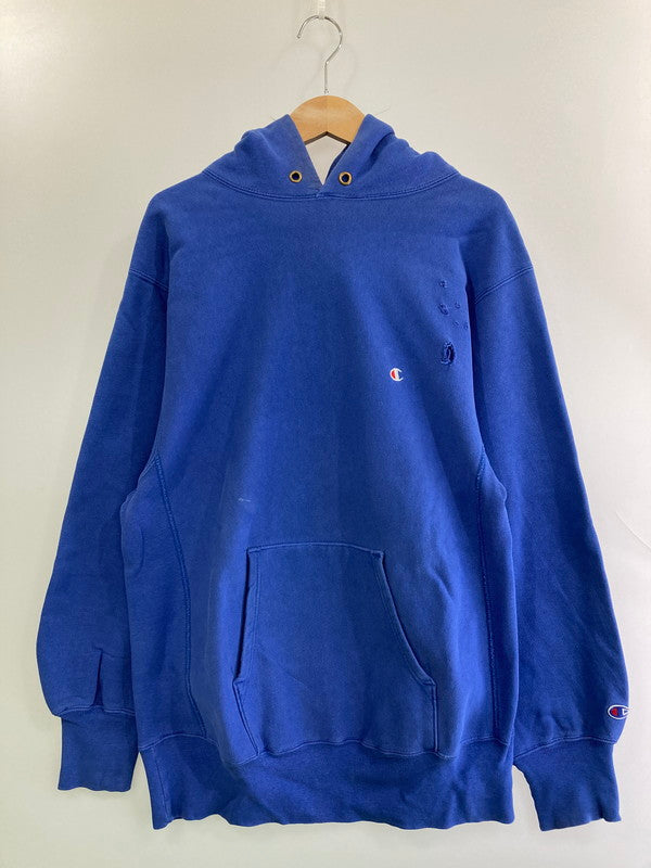【現状渡し品】【メンズ】 Champion チャンピオン 90S REVERSE WEAVE HOODIE リバースウィーブ フーディ 90年代 パーカー メンズ トップス 146-250529-em-10-min サイズ：XL カラー：ブルー 万代Net店