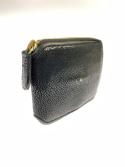 【中古品】【メンズ/レディース】 ARIF COLLECTION アリフ コレクション スティング ショートウォレット 二つ折り財布 メンズ ウォレット 革財布 201-250602-em-10-min カラー：ブラック 万代Net店