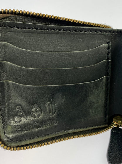 【中古品】【メンズ/レディース】 ARIF COLLECTION アリフ コレクション スティング ショートウォレット 二つ折り財布 メンズ ウォレット 革財布 201-250602-em-10-min カラー：ブラック 万代Net店