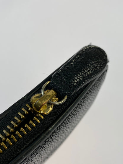 【中古品】【メンズ/レディース】 ARIF COLLECTION アリフ コレクション スティング ショートウォレット 二つ折り財布 メンズ ウォレット 革財布 201-250602-em-10-min カラー：ブラック 万代Net店