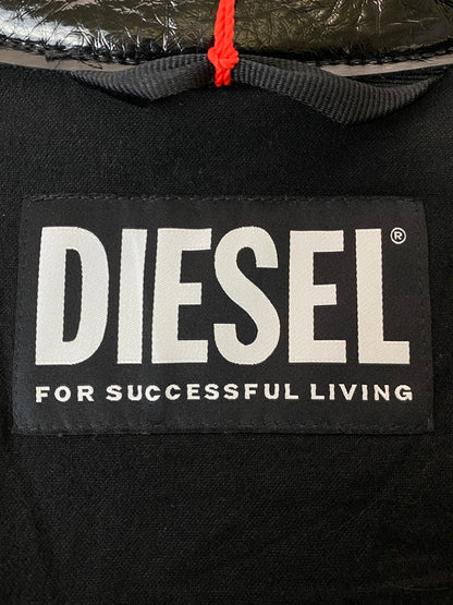【中古品】【メンズ】 DIESEL ディーゼル A03671 フェイクパテントレザー ジップアップ ジャケット アウター 141-250603-AS-49-min サイズ：L カラー：ブラック 万代Net店