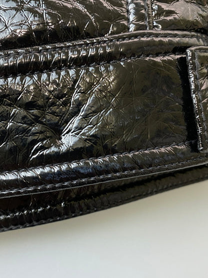 【中古品】【メンズ】 DIESEL ディーゼル A03671 フェイクパテントレザー ジップアップ ジャケット アウター 141-250603-AS-49-min サイズ：L カラー：ブラック 万代Net店