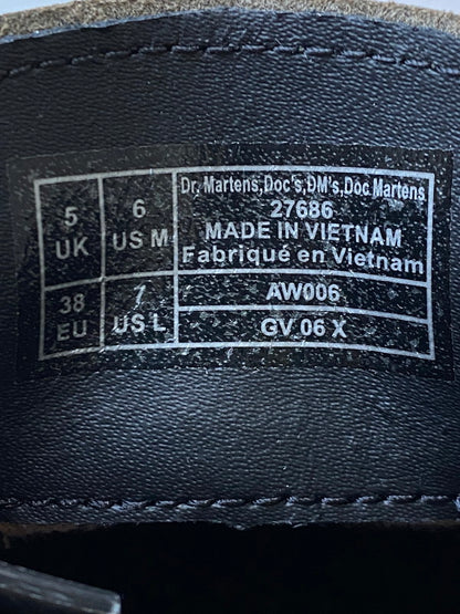 【中古品】【レディース】 Dr.Martens ドクターマーチン DISTORTED LEOPARD CAMO 3HOLE SHOES 27686384 ディストート レオパード カモ シューズ 靴 レディース 167-250601-em-05-min カラー：カーキグリーン（カモ） 万代Net店