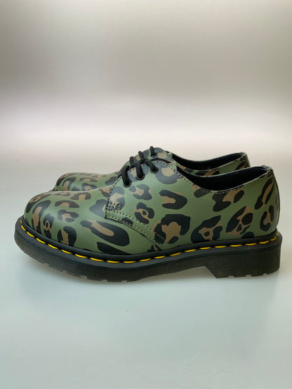 【中古品】【レディース】 Dr.Martens ドクターマーチン DISTORTED LEOPARD CAMO 3HOLE SHOES 27686384 ディストート レオパード カモ シューズ 靴 レディース 167-250601-em-05-min カラー：カーキグリーン（カモ） 万代Net店