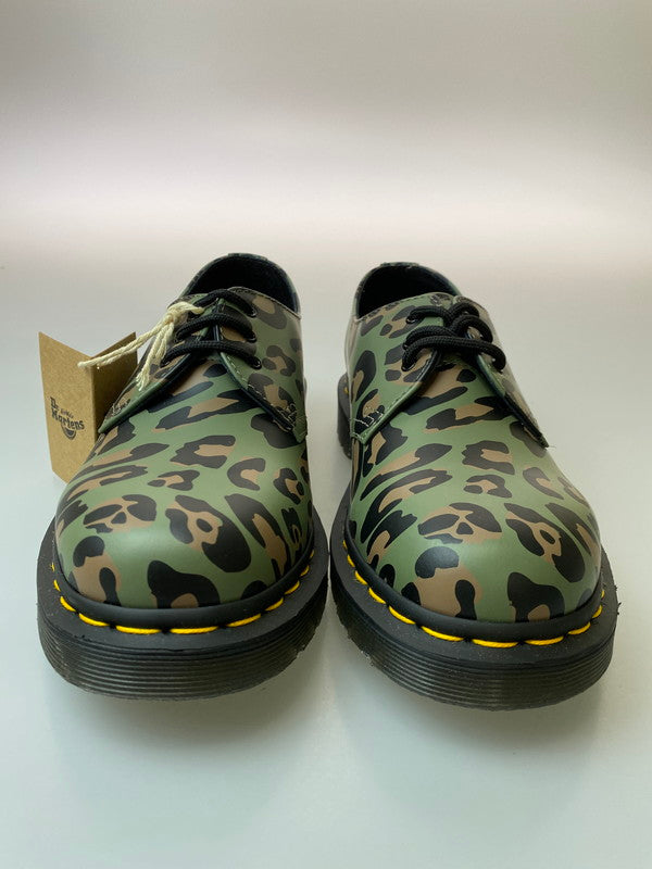 【中古品】【レディース】 Dr.Martens ドクターマーチン DISTORTED LEOPARD CAMO 3HOLE SHOES 27686384 ディストート レオパード カモ シューズ 靴 レディース 167-250601-em-05-min カラー：カーキグリーン（カモ） 万代Net店
