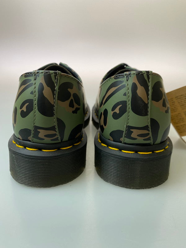 【中古品】【レディース】 Dr.Martens ドクターマーチン DISTORTED LEOPARD CAMO 3HOLE SHOES 27686384 ディストート レオパード カモ シューズ 靴 レディース 167-250601-em-05-min カラー：カーキグリーン（カモ） 万代Net店