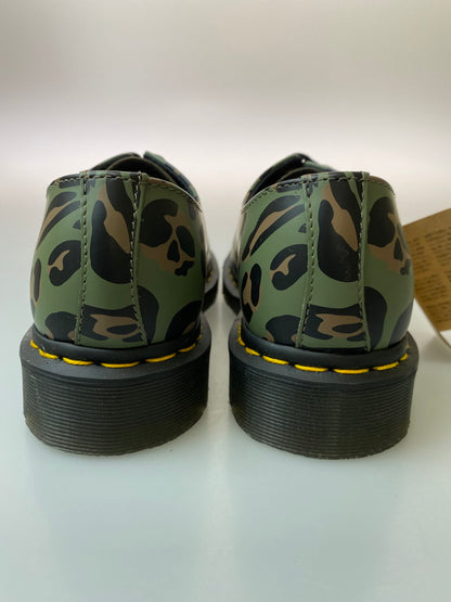【中古品】【レディース】 Dr.Martens ドクターマーチン DISTORTED LEOPARD CAMO 3HOLE SHOES 27686384 ディストート レオパード カモ シューズ 靴 レディース 167-250601-em-05-min カラー：カーキグリーン（カモ） 万代Net店