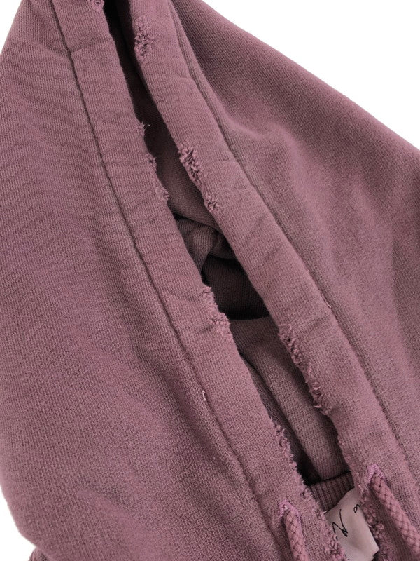 【中古品】【メンズ】 ANCELLM アンセルム ANC-CT69-A 24AW DYED DAMAGE HOODIE ダイド ダメージ フーディー パーカー 140-251108-na-05-tag サイズ：1 カラー：パープル 万代Net店